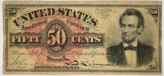 Fr.  1374 4th Issue Fifty Cents 50c Note United States Fractional Currency