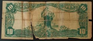 Series 1902 $10 National Currency,  The Merchants National Bank of Watertown,  WI 4