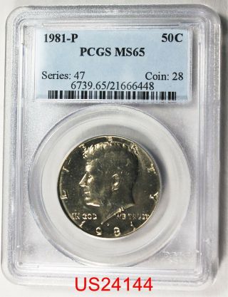 1981 - P Kennedy Half Dollar Pcgs Ms - 65 In United States