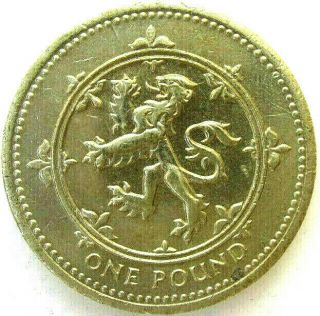 Great Britain Uk Coins,  1 Pound 1994,  Scottish Lion,  Elizabeth Ii
