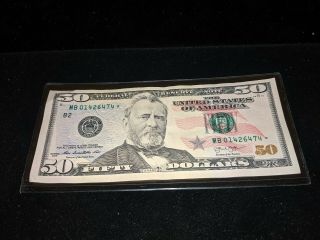 2013 $50 Star Note Mb01426474