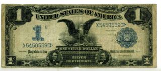 Series 1899 Black Eagle Large Note $1 Silve Certificate,  Vernon Mcclung (fr229)