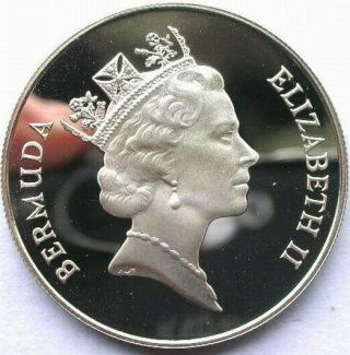 Bermuda 1994 Seashell 2 Dollars Silver Coin,  Proof 2