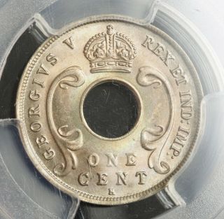 1916,  East Africa & Uganda (british Protectorate).  Cu - Ni 1 Cent Coin.  Pcgs Ms66