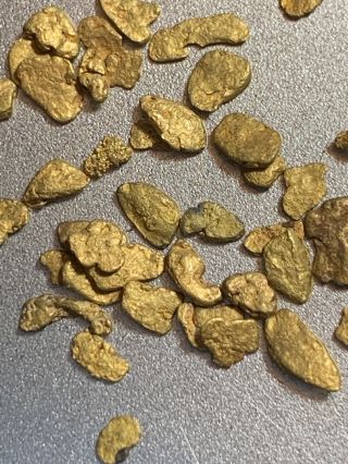 Lovely Group 1.  417 Gram Natural Gold Nugget Collector Specimen Colorado