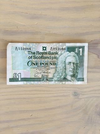 The Royal Bank Of Scotland 1 Pound Circa 1992