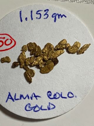 LOVELY GROUP 1.  153 GRAM NATURAL GOLD NUGGET COLLECTOR SPECIMEN COLORADO 4