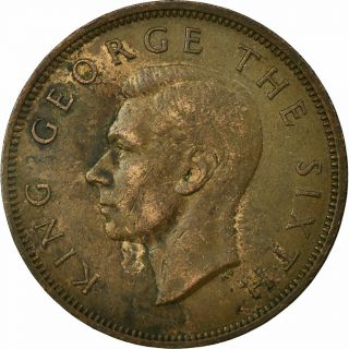 [ 697737] Coin,  Zealand,  George Vi,  Penny,  1952,  Ef (40 - 45),  Bronze,  Km:21