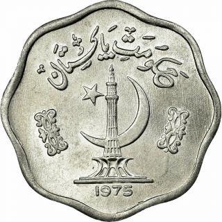 [ 589694] Coin,  Pakistan,  2 Paisa,  1975,  Ef (40 - 45),  Aluminum,  Km:34