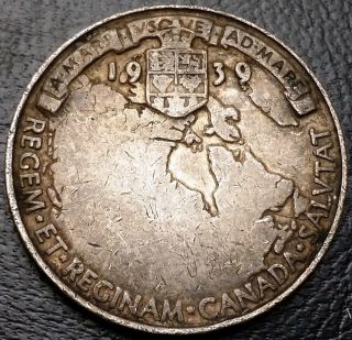 1939 Royal Visit To Canada Sterling Silver Medal -