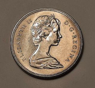 1970 Canada 50 Cents Coin (100 Nickel) - Queen Elizabeth II 2