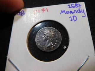R171 Great Britain 1687 Maundy Penny