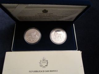 San Marino,  Case 5000,  10000 Lire 1996,  Silver,  Proof.