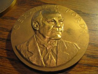 Gerald R Ford Inaugurated Bronze 3 " Medal Drawer Cd T