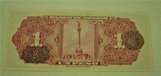 1948 Mexico 1 Peso Banknote 2