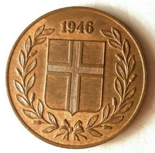 1946 Iceland 5 Aurar - Coin - - Iceland Bin A