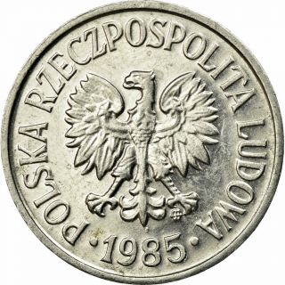 [ 691325] Coin,  Poland,  20 Groszy,  1985,  Warsaw,  Au (55 - 58),  Aluminum,  Km:a47
