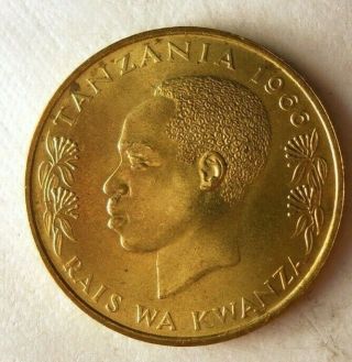 1966 Tanzania 20 Senti - Au - Exotic Coin - - Africa Bin 2