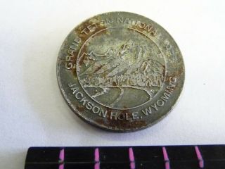 Vintage Grand Teton National Park Jackson Hole,  Wyoming Medal/ Token