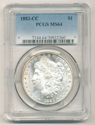 1883 - Cc Carson City Morgan Silver Dollar Pcgs Ms 64 Exact Coin Shown