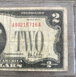 Series 1928 B $2 Two Dollar Legal Tender Note FR - 1503 BA10 4