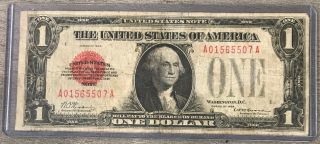 Series 1928 $1 One Dollar Funny Back Legal Tender Note Fr - 1500 Ba1