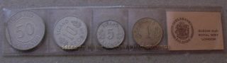 Iceland Coin Set 1975,  Uncirculated.