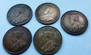 1931 - 1936 South Africa Penny Coins