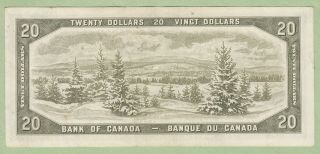 1954 Bank of Canada 20 Dollar Note - Beattie/Rasminsky - O/E6934065 - EF 2