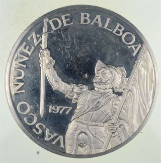 Silver - World Coin - 1977 Panama 20 Balboas - World Silver Coin - 131g 278