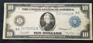 West Point Coins 1914 Large $10 Federal Reserve Note 2