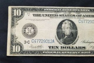 West Point Coins 1914 Large $10 Federal Reserve Note 3