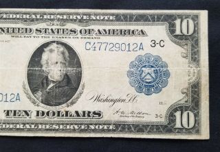 West Point Coins 1914 Large $10 Federal Reserve Note 4