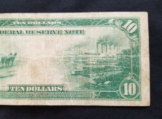 West Point Coins 1914 Large $10 Federal Reserve Note 7