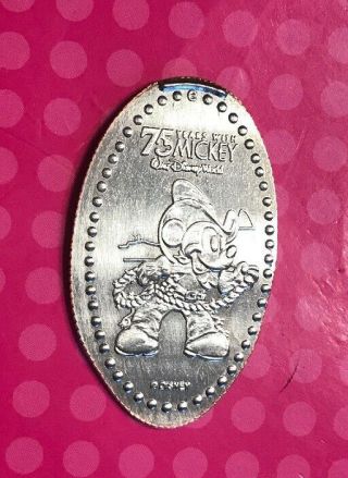 Cowboy Mickey Mouse 75 Years Disney Elongated Pressed Penny Quarter