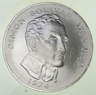 Silver - World Coin - 1974 Panama 20 Balboas - World Silver Coin - 131.  2g 289