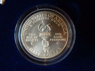 1993 - S Bill of Rights - UNC Silver and Half Dollar Commemorative Coins MF - 2251 5