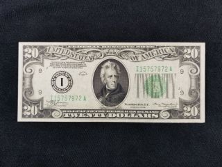 Series 1934 $20 Federal Reserve Note