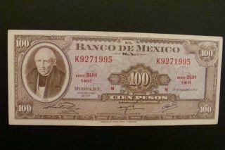 Mexico 100 Pesos 1972 Crisp Xf