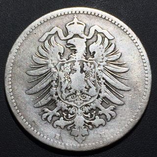 Old Foreign World Coin: 1874 - H Germany 1 Mark, .  900 Silver