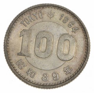 Roughly Size Of Quarter - 1964 Japan 100 Yen - World Silver Coin 219