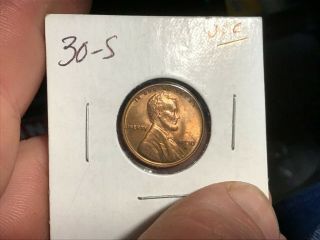 1930 - S 1 Cent Lincoln Wheat Penny Cent (bu)