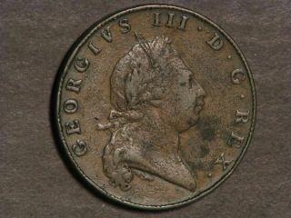 Bermuda 1793 1 Penny Ship Fine