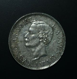 1911h Sarawak 5 Cents Xf
