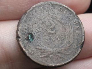 1864 Two 2 Cent Piece - Large Motto,  Metal Detector Find? 3