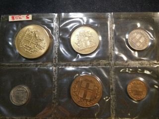 B25 Iceland 1946 - 1957 6 Coin Set