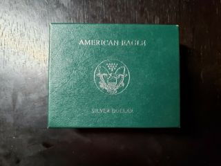 1989 - S American Eagle Proof Silver Dollar With Box/coa - Us Coins
