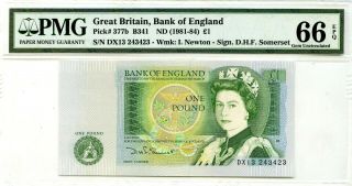 Great Britain 1 Pound 1981 - 84 Bank Of England Gem Unc Pick 377 B Value $80