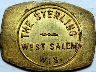 West Salem Wisconsin Good For Token The Sterling Barrel Shape