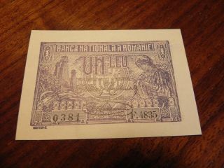 Romania 1 Leu 1920 Banknote P 26 Unc